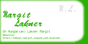 margit lakner business card